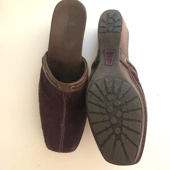 Timberland Comforia Purple Suede Mule Clogs 7.5 - Picture 5 of 6
